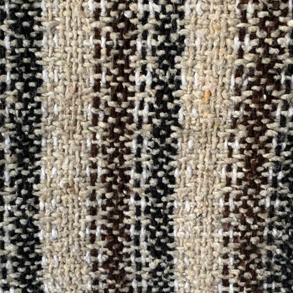 Agustin De La Cruz Vazquez Biege and Black Zip Up Hoodie Pockets Size Large - Picture 9 of 14